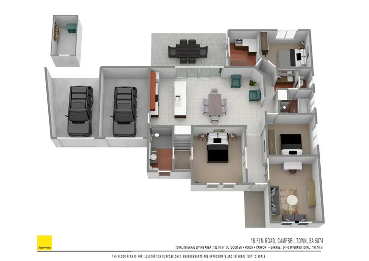 Floorplan of Homely house listing, 1B Elm Road, Campbelltown SA 5074