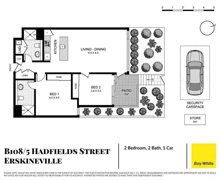 Floorplan of Homely apartment listing, B108/5 Hadfields Street, Erskineville NSW 2043
