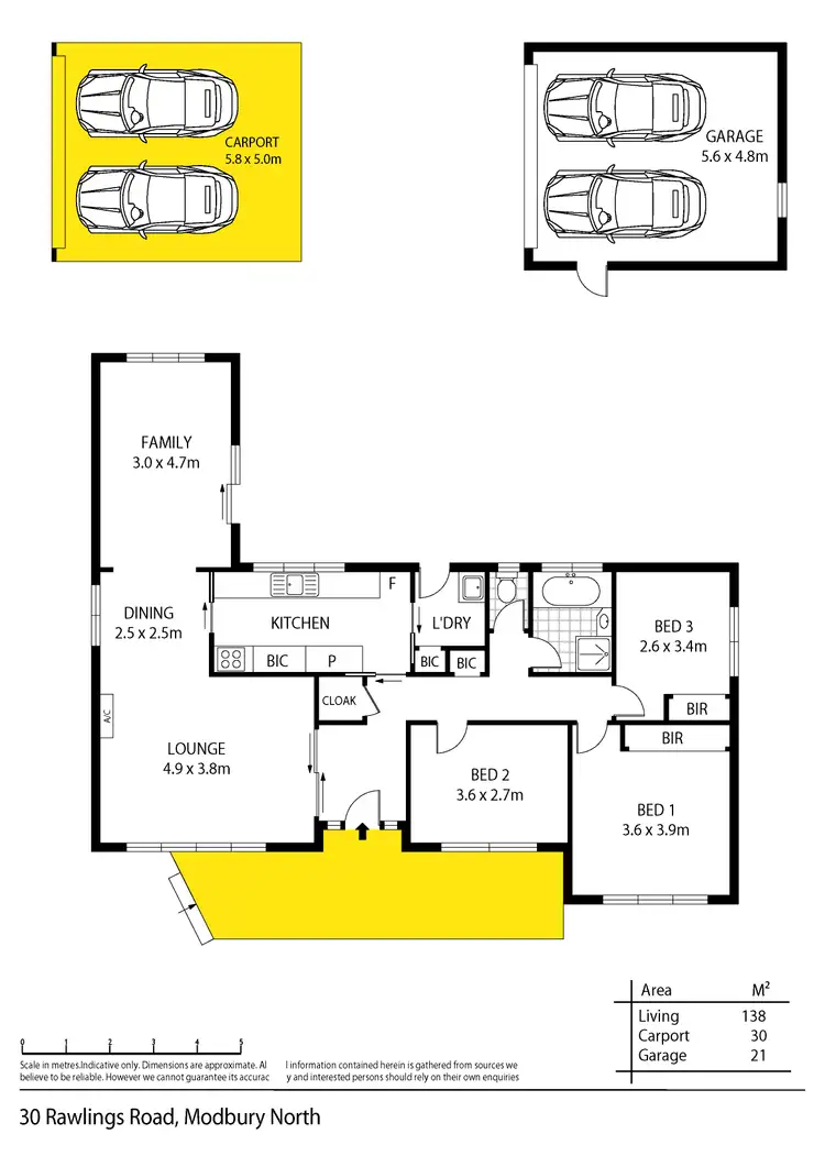 Floorplan of Homely house listing, 30 Rawlings Road, Modbury North SA 5092