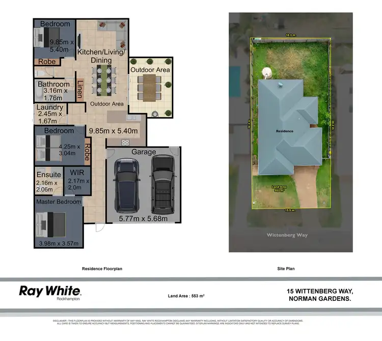 Floorplan of Homely house listing, 15 Wittenberg Way, Norman Gardens QLD 4701