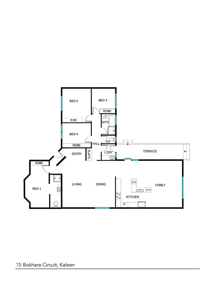 Floorplan of Homely house listing, 15 Bokhara Circuit, Kaleen ACT 2617