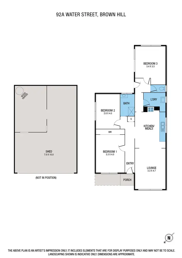 Floorplan of Homely house listing, 92a Water Street, Brown Hill VIC 3350
