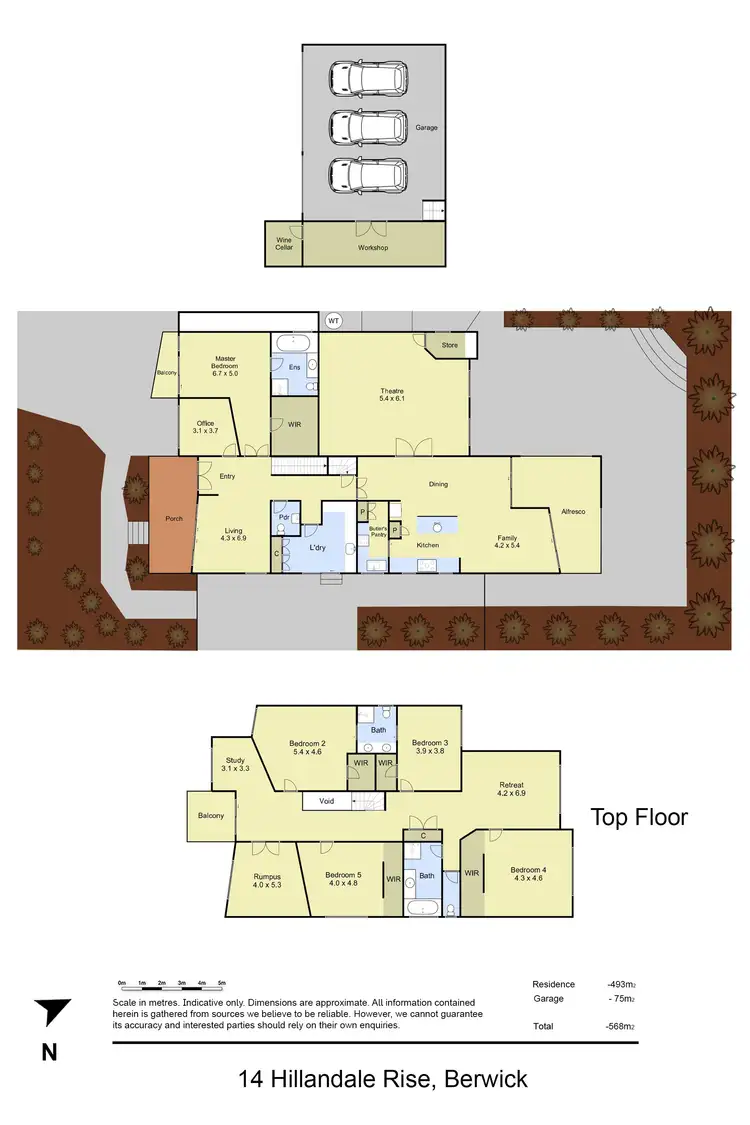 Floorplan of Homely house listing, 14 Hillandale Rise, Berwick VIC 3806
