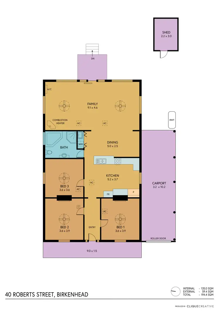 Floorplan of Homely house listing, 40 Roberts Street, Birkenhead SA 5015
