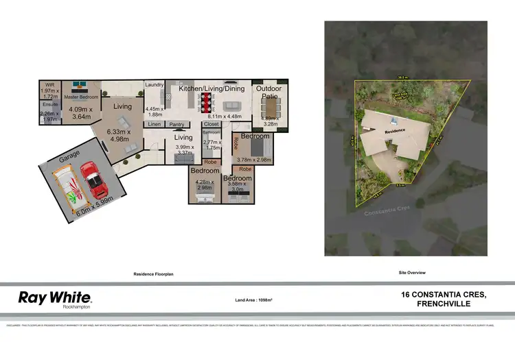 Floorplan of Homely house listing, 16 Constantia Crescent, Frenchville QLD 4701