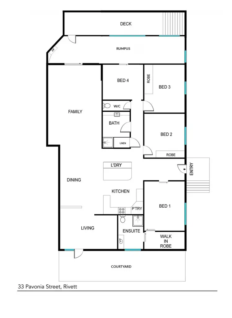 Floorplan of Homely house listing, 33 Pavonia Street, Rivett ACT 2611