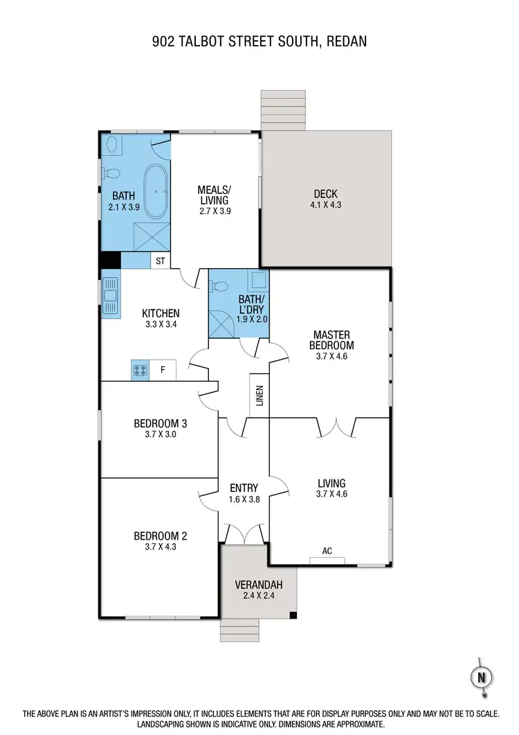 Floorplan of Homely house listing, 902 Talbot Street South, Redan VIC 3350