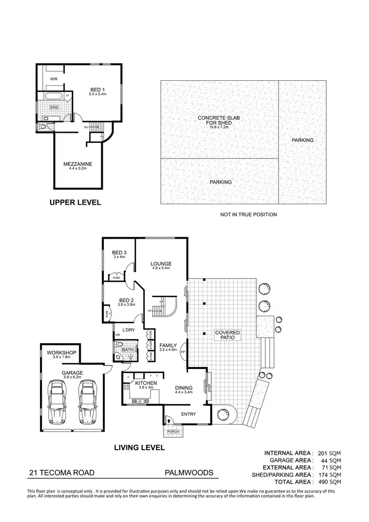 Floorplan of Homely house listing, 21 Tecoma Road, Palmwoods QLD 4555