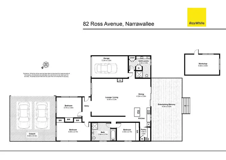 Floorplan of Homely house listing, 82 Ross Avenue, Narrawallee NSW 2539