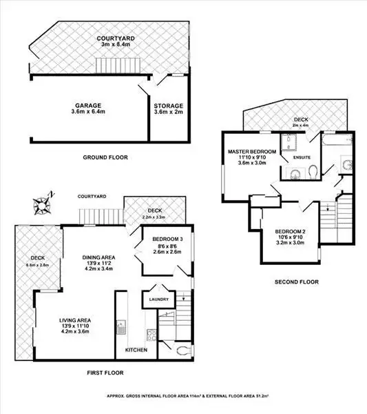 Floorplan of Homely townhouse listing, 1/26 Whytecliffe Street, Albion QLD 4010