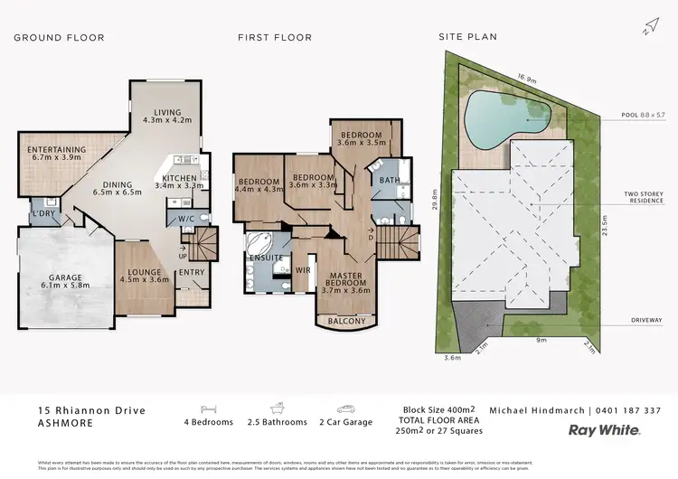Floorplan of Homely house listing, 15 Rhiannon Drive, Ashmore QLD 4214