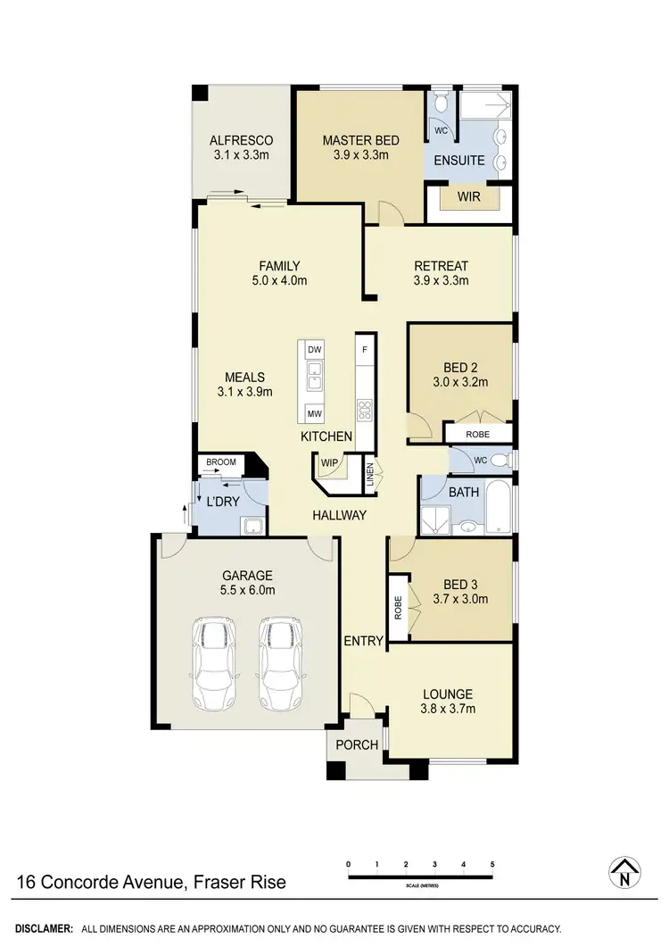 Floorplan of Homely house listing, 16 Concorde Avenue, Fraser Rise VIC 3336