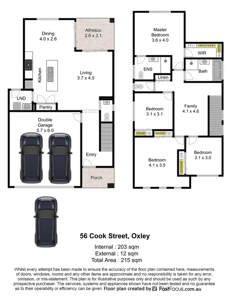 Floorplan of Homely house listing, 56 Cook Street, Oxley QLD 4075
