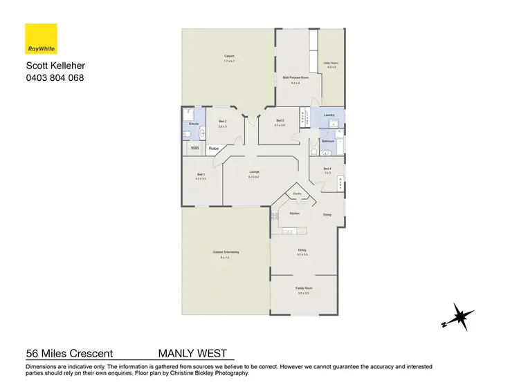 Floorplan of Homely house listing, 56 Miles Crescent, Manly West QLD 4179