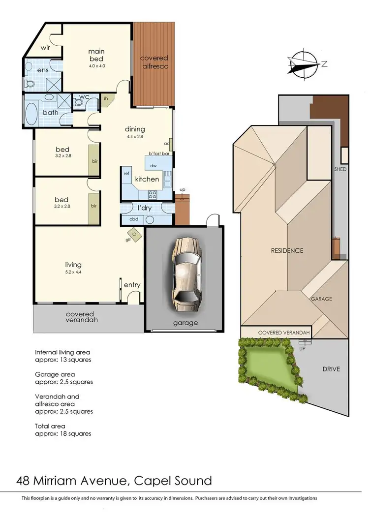 Floorplan of Homely house listing, 48 Mirriam Avenue, Capel Sound VIC 3940