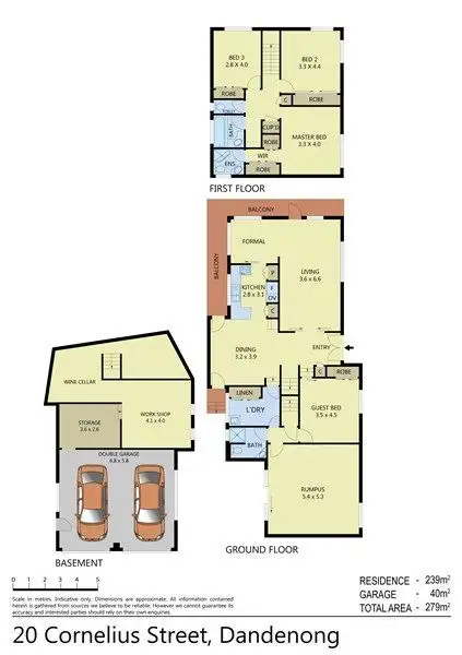 Floorplan of Homely house listing, 20 Cornelius Street, Dandenong VIC 3175