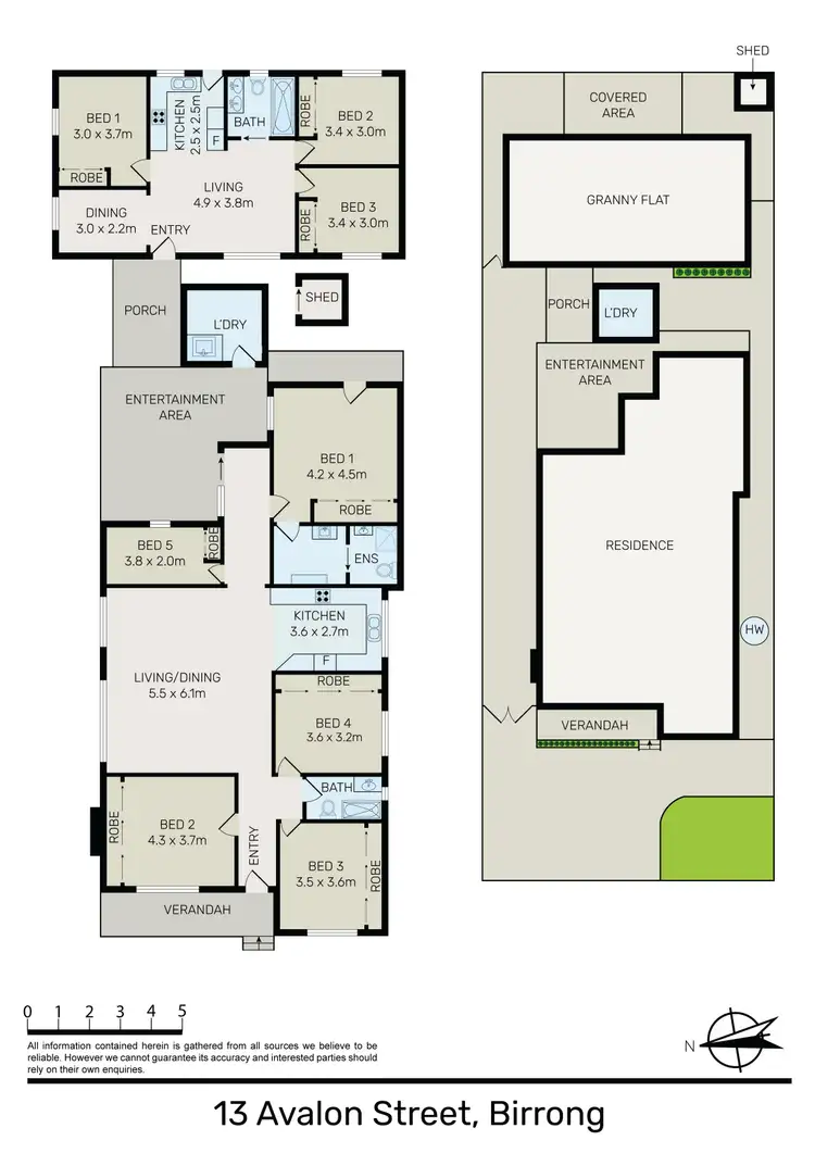Floorplan of Homely house listing, 13 & 13A Avalon Street, Birrong NSW 2143