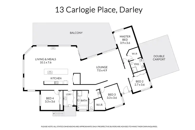 Floorplan of Homely house listing, 13 Carlogie Place, Darley VIC 3340