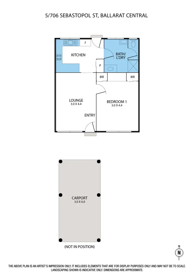 Floorplan of Homely unit listing, 5/706 Sebastopol Street, Ballarat Central VIC 3350