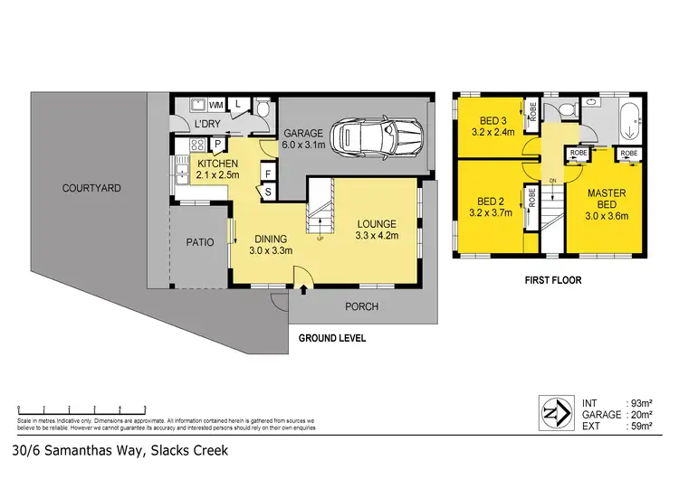 Floorplan of Homely townhouse listing, 30/6 Samanthas Way, Slacks Creek QLD 4127