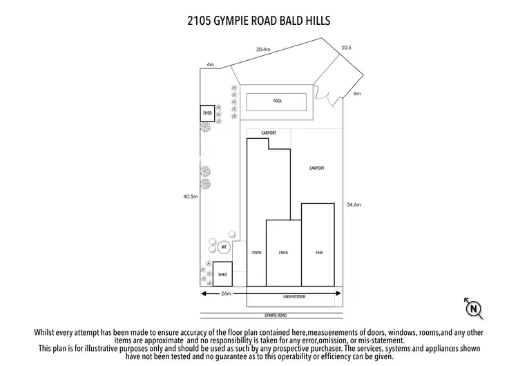 Floorplan of Homely house listing, 2105 Gympie Road, Bald Hills QLD 4036