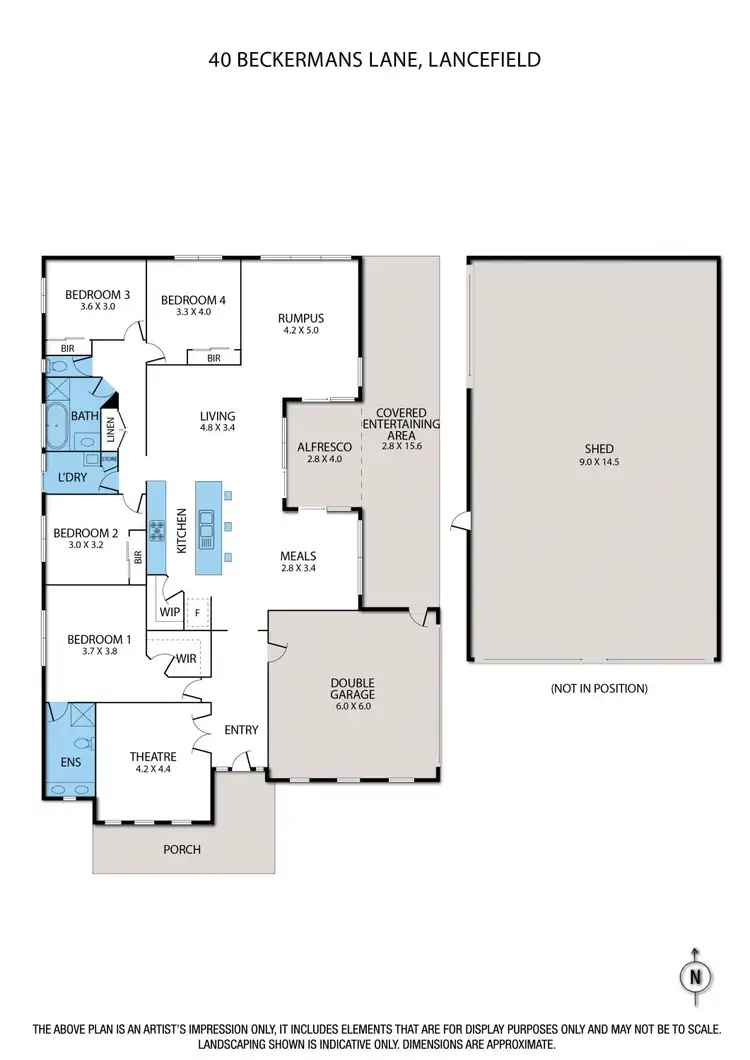 Floorplan of Homely house listing, 40 Beckermans Lane, Lancefield VIC 3435