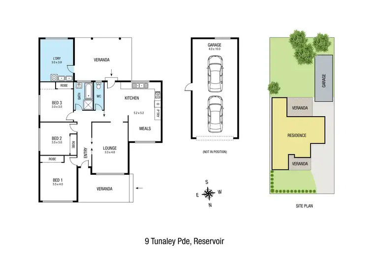 Floorplan of Homely house listing, 9 Tunaley Parade, Reservoir VIC 3073