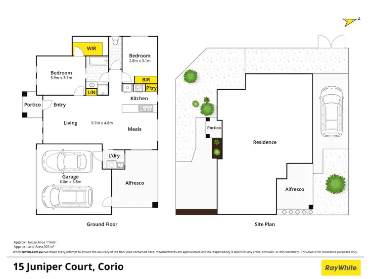 Floorplan of Homely house listing, 15 Juniper Court, Corio VIC 3214
