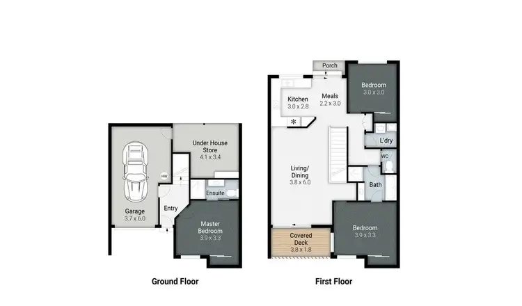 Floorplan of Homely townhouse listing, 40/6-10 Bourton Road, Merrimac QLD 4226
