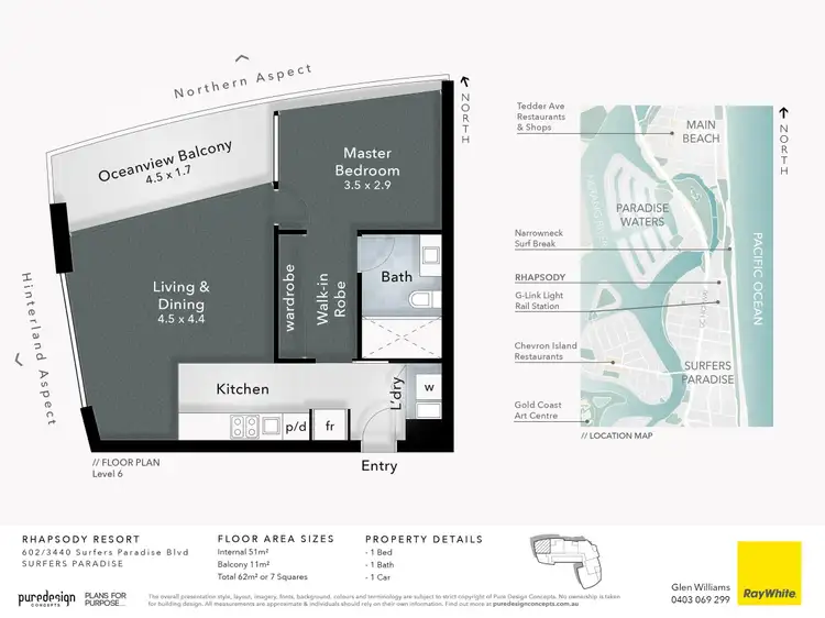 Floorplan of Homely apartment listing, 602/3440 Surfers Paradise Boulevard, Surfers Paradise QLD 4217