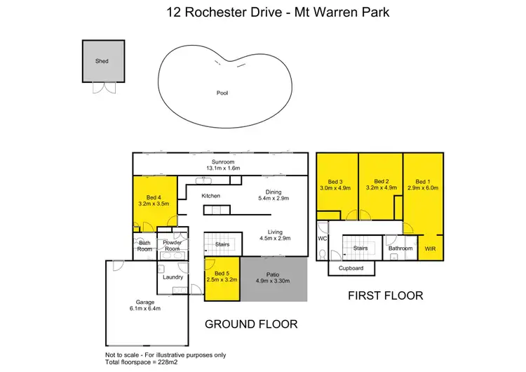 Floorplan of Homely house listing, 13 Rochester Drive, Mount Warren Park QLD 4207