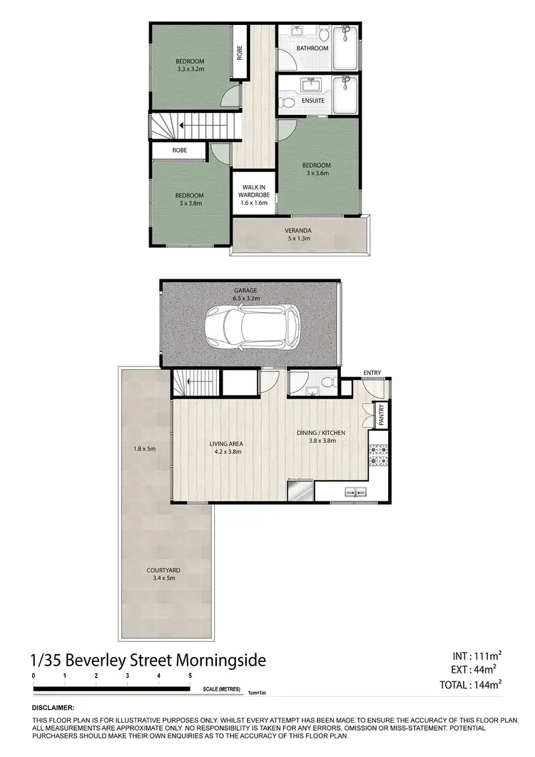 Floorplan of Homely townhouse listing, 1/35 Beverley Street, Morningside QLD 4170