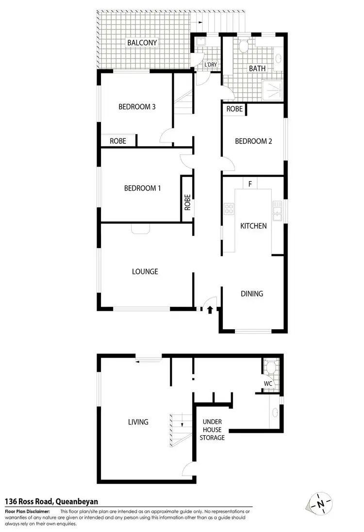 Floorplan of Homely house listing, 136 Ross Road, Queanbeyan NSW 2620