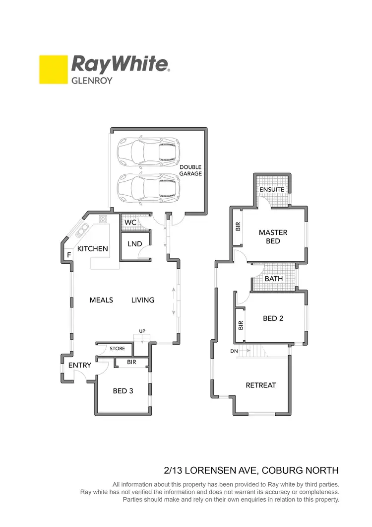 Floorplan of Homely townhouse listing, 2/13 Lorensen Avenue, Coburg North VIC 3058