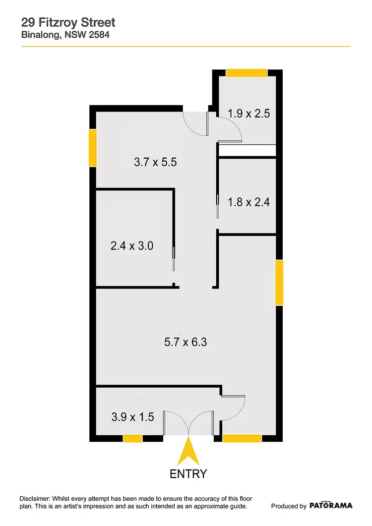 Floorplan of Homely house listing, 29 Fitzroy Street, Binalong NSW 2584