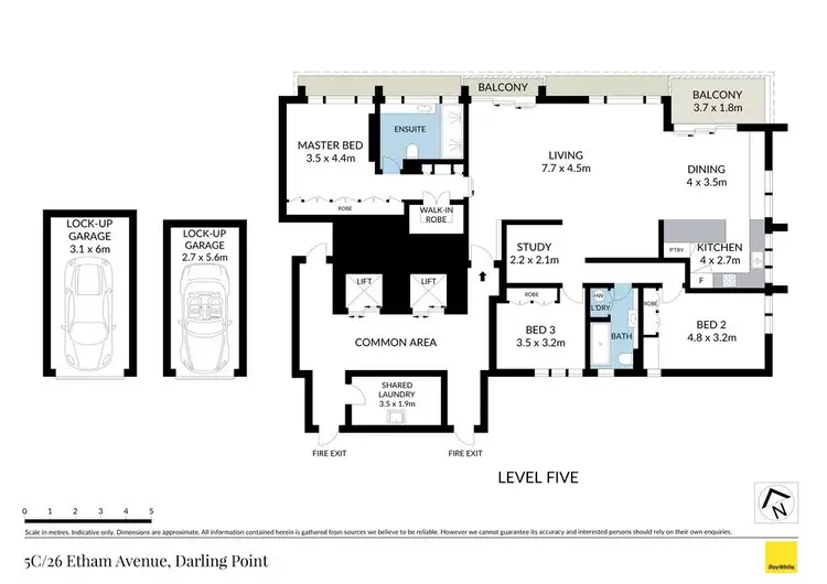 Floorplan of Homely apartment listing, 5C/26 Etham Avenue, Darling Point NSW 2027
