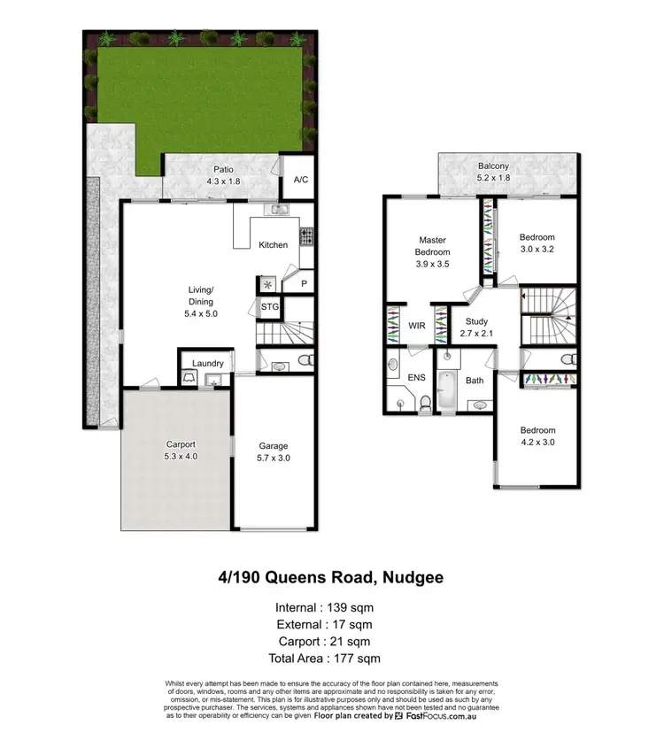 Floorplan of Homely townhouse listing, 4/190 Queens Road, Nudgee QLD 4014