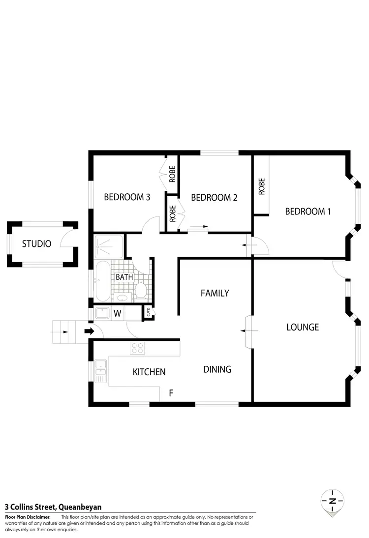 Floorplan of Homely house listing, 3 Collins Street, Queanbeyan NSW 2620