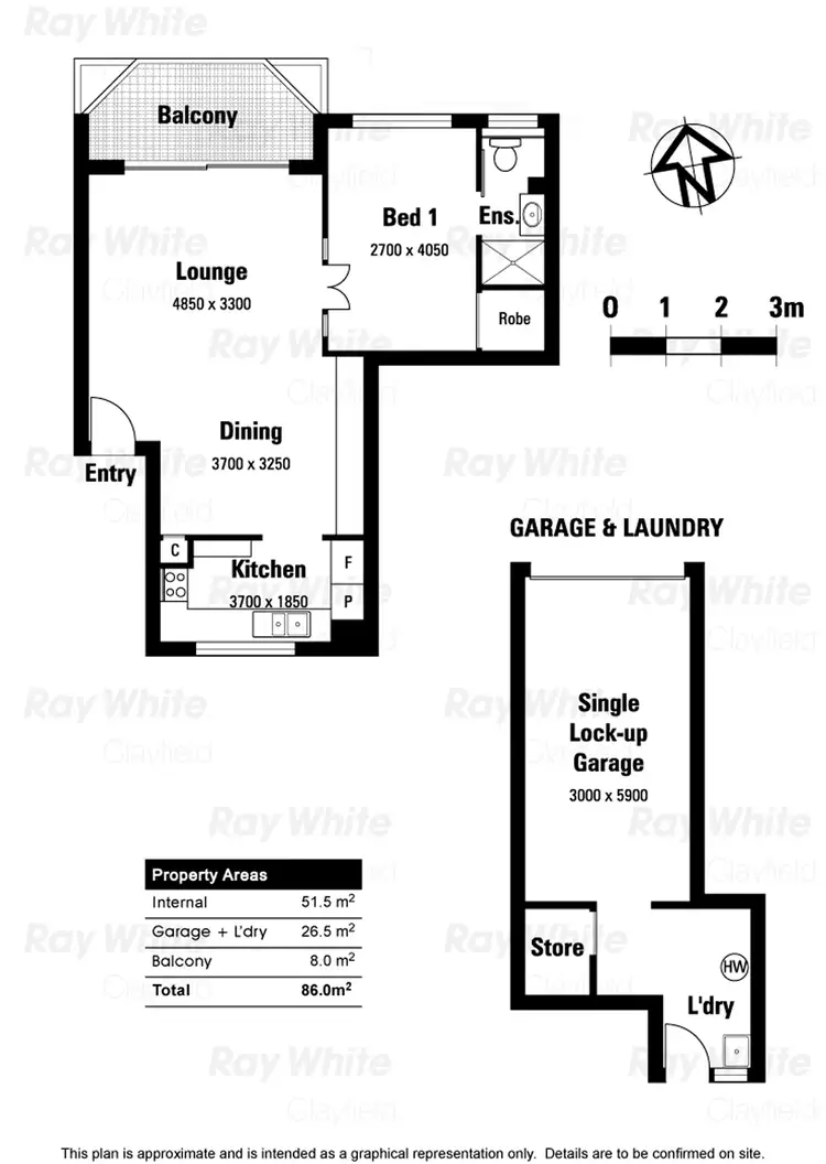 Floorplan of Homely unit listing, 6/18 Kedron Street, Wooloowin QLD 4030