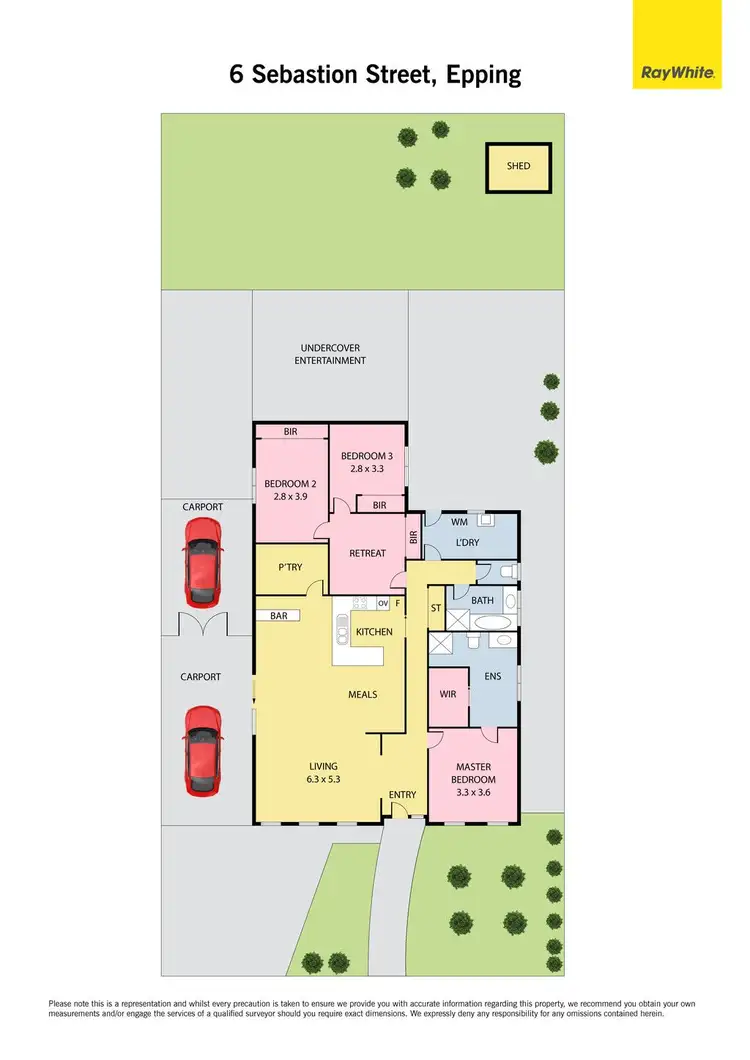 Floorplan of Homely house listing, 6 Sebastion Street, Epping VIC 3076