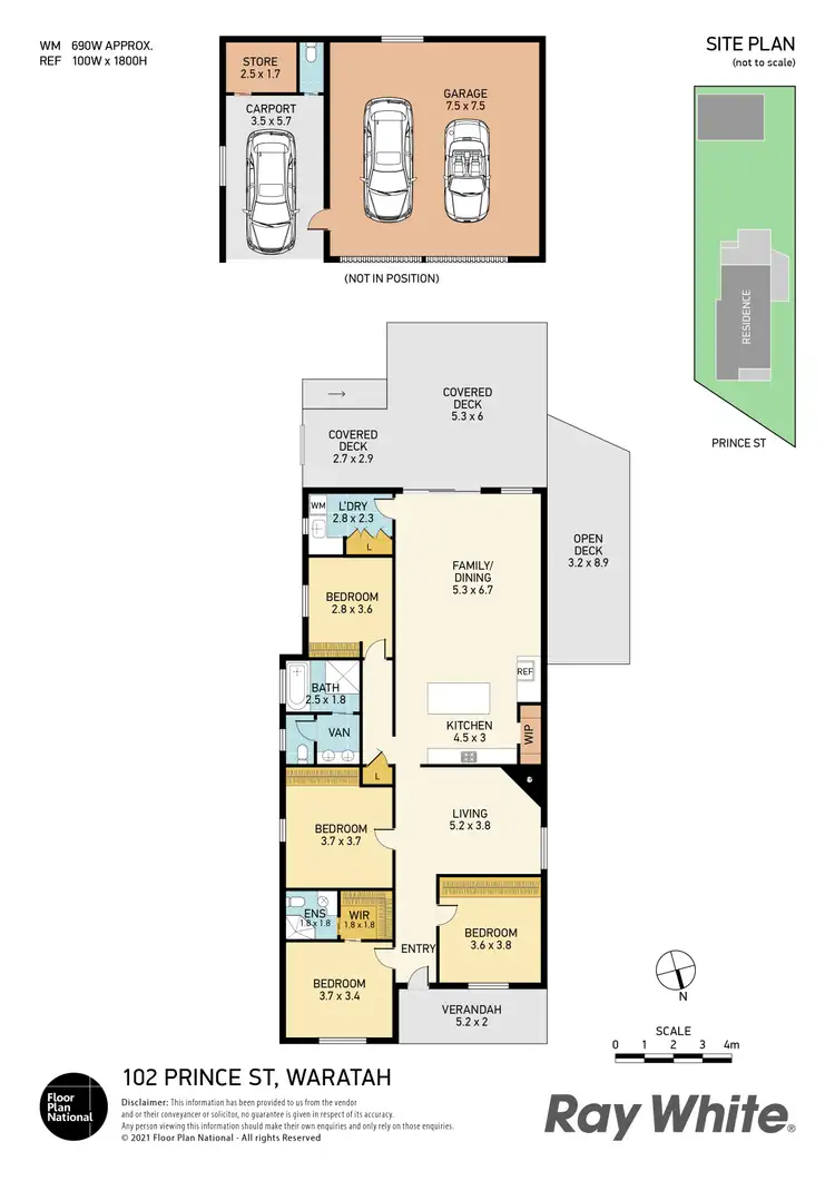 Floorplan of Homely house listing, 102 Prince Street, Waratah NSW 2298