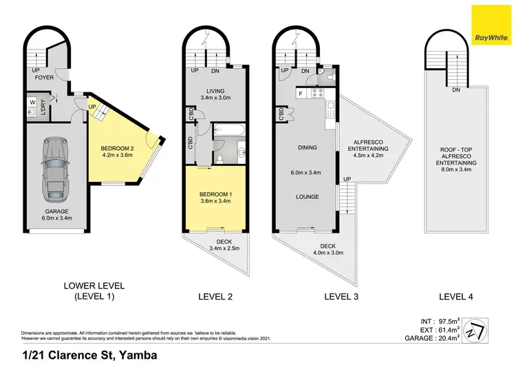 Floorplan of Homely house listing, 1/21 Clarence Street, Yamba NSW 2464