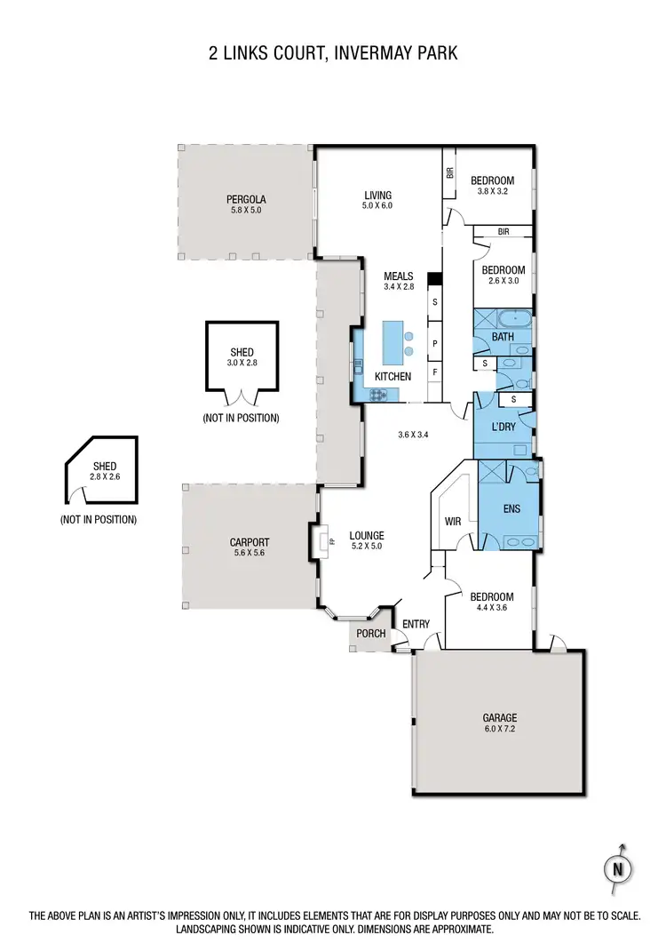 Floorplan of Homely house listing, 2 Links Court, Invermay Park VIC 3350