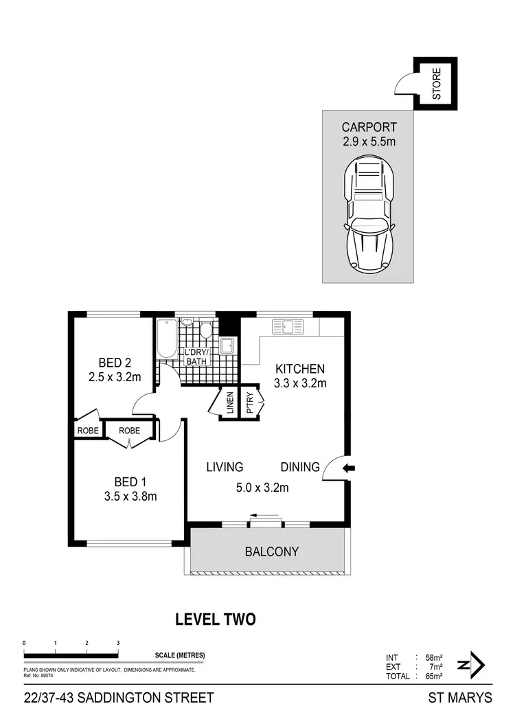 Floorplan of Homely apartment listing, 22/37 - 43 Saddington Street, St Marys NSW 2760