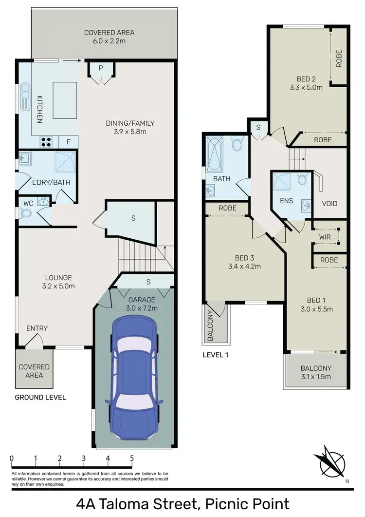 Floorplan of Homely house listing, 4A Taloma Street, Picnic Point NSW 2213