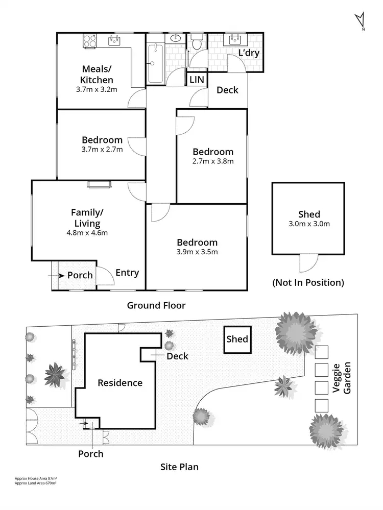 Floorplan of Homely house listing, 5 Gardenia Grove, Norlane VIC 3214