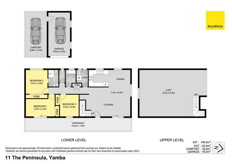 Floorplan of Homely house listing, 11 The Peninsula, Yamba NSW 2464