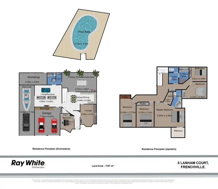 Floorplan of Homely house listing, 5 Lanham Court, Frenchville QLD 4701
