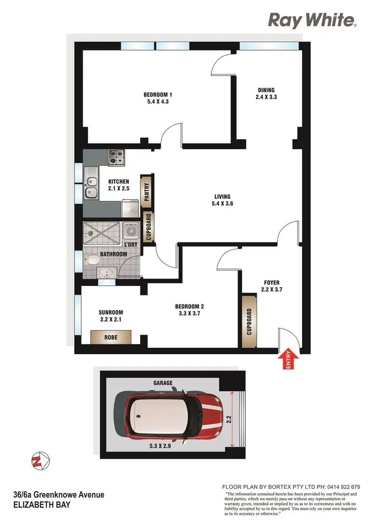 Floorplan of Homely apartment listing, 36/6A Greenknowe Avenue, Elizabeth Bay NSW 2011