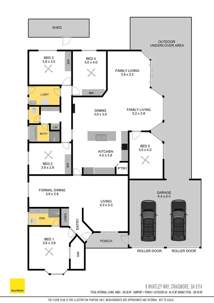 Floorplan of Homely house listing, 8 Whatley Way, Craigmore SA 5114